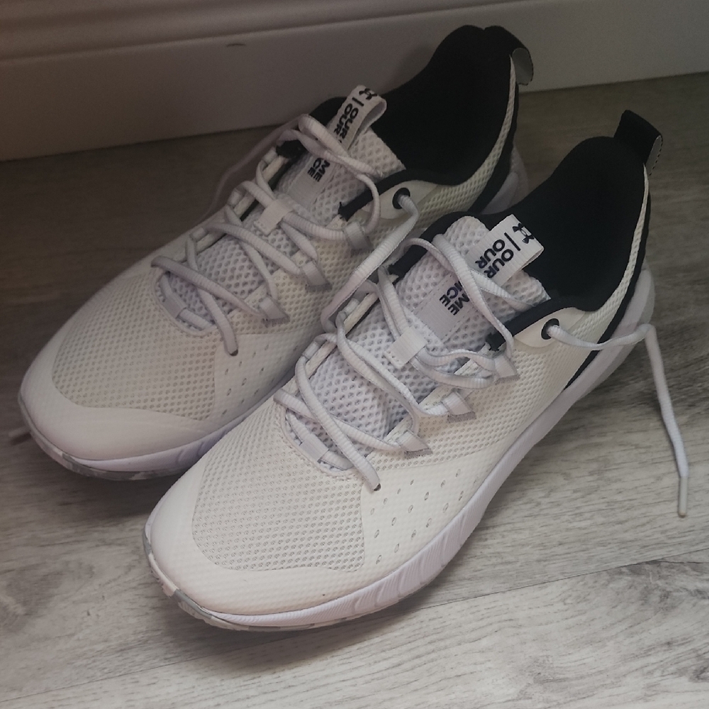 Under Armour White and Black Sneakers